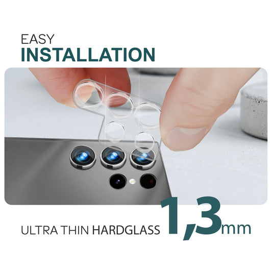 NALIA [2 Stück] Kamera-Schutzglas für Samsung Galaxy S24 Ultra Glas, Klarer Kratzfester 9H Linsen-Schutz für Rückkamera