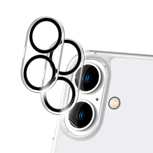 NALIA 2x Kamera Schutzglas für iPhone 16 Plus, Klarer Linsenschutz für Rückkamera, Transparenter Kameraschutz Kameraglas