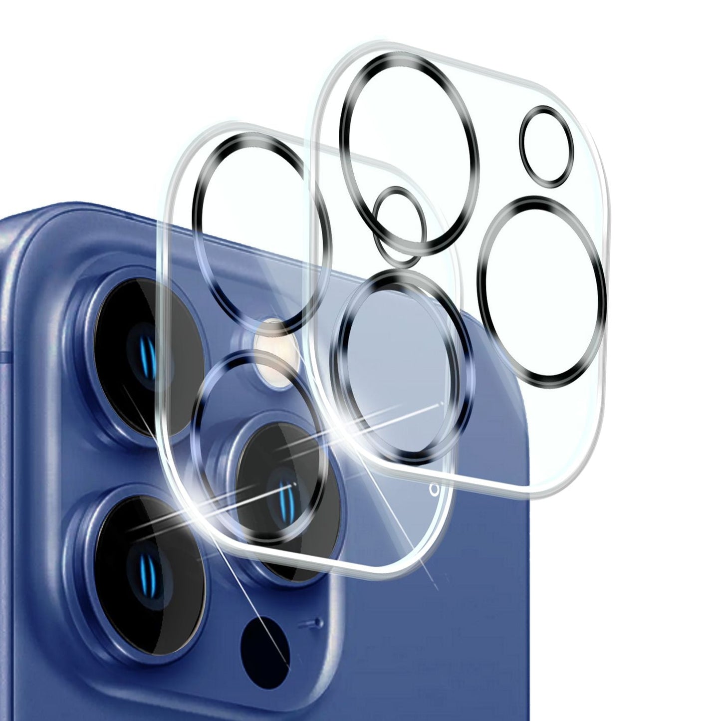 NALIA Kameraschutzglas iPhone 16 Pro Max Transparenter Linsenschutz - 9H Härte, Dicke 0,3 mm, Passgenau