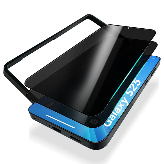 NALIA AntiSpyX Samsung Galaxy S25 Glas Blickschutz - Dicke 0,33 mm Härte 9H Oleophob