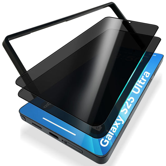 NALIA AntiSpyX Galaxy S25 Ultra Glas Privacy Schutzglas - Blickschutz 9H Härte 0,33 mm