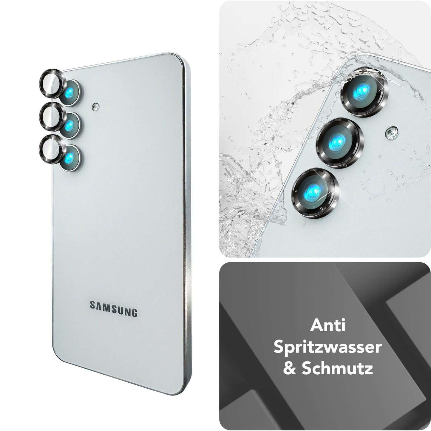 NALIA Focus.Pro CLX - Reflexionsfreier Kameraschutz 9H Härte, 3er Pack, Für Rückkamera