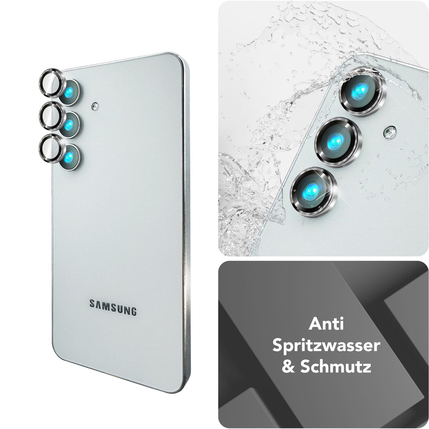 NALIA Focus.Pro CLX - Reflexionsfreier Kameraschutz 9H Härte, 3er Pack, Für Rückkamera