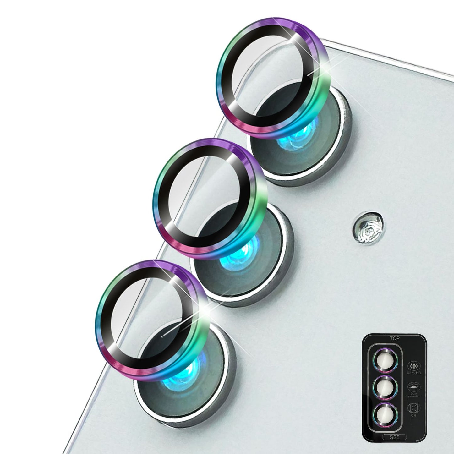 NALIA Focus.Pro CLX - Reflexionsfreier Kameraschutz 9H Härte, 3er Pack, Für Rückkamera