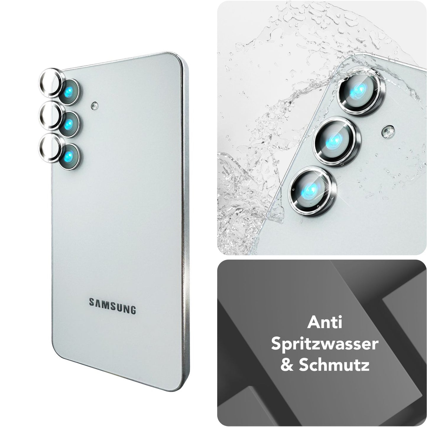 NALIA Focus.Pro CLX - Reflexionsfreier Kameraschutz 9H Härte, 3er Pack, Für Rückkamera