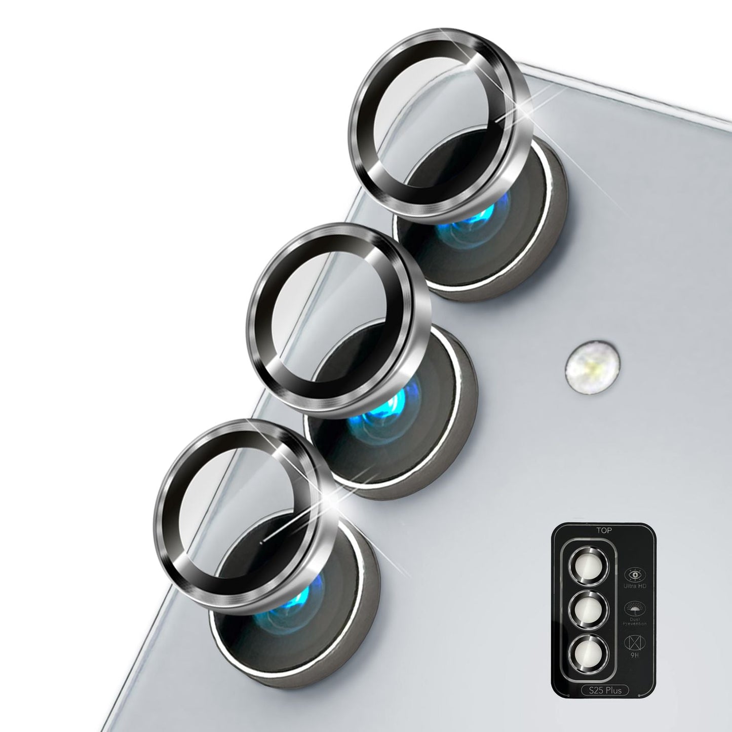 NALIA Focus.Pro CLX - Reflexionsfreier Kameraschutz 9H Glas 3er