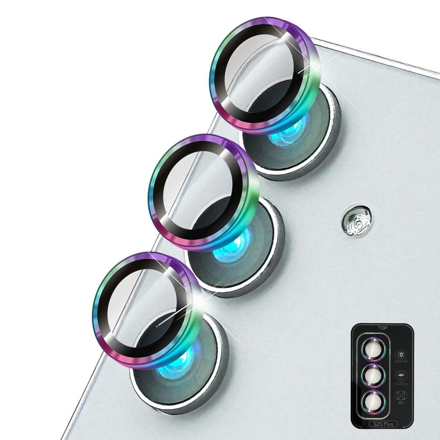 NALIA Focus.Pro CLX - Reflexionsfreier Kameraschutz 9H Glas 3er