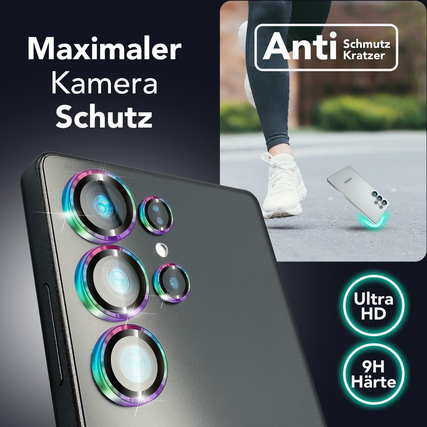 NALIA Focus.Pro CLX Reflexionsfreies Glas - 9H Für S25 Ultra 5er Pack