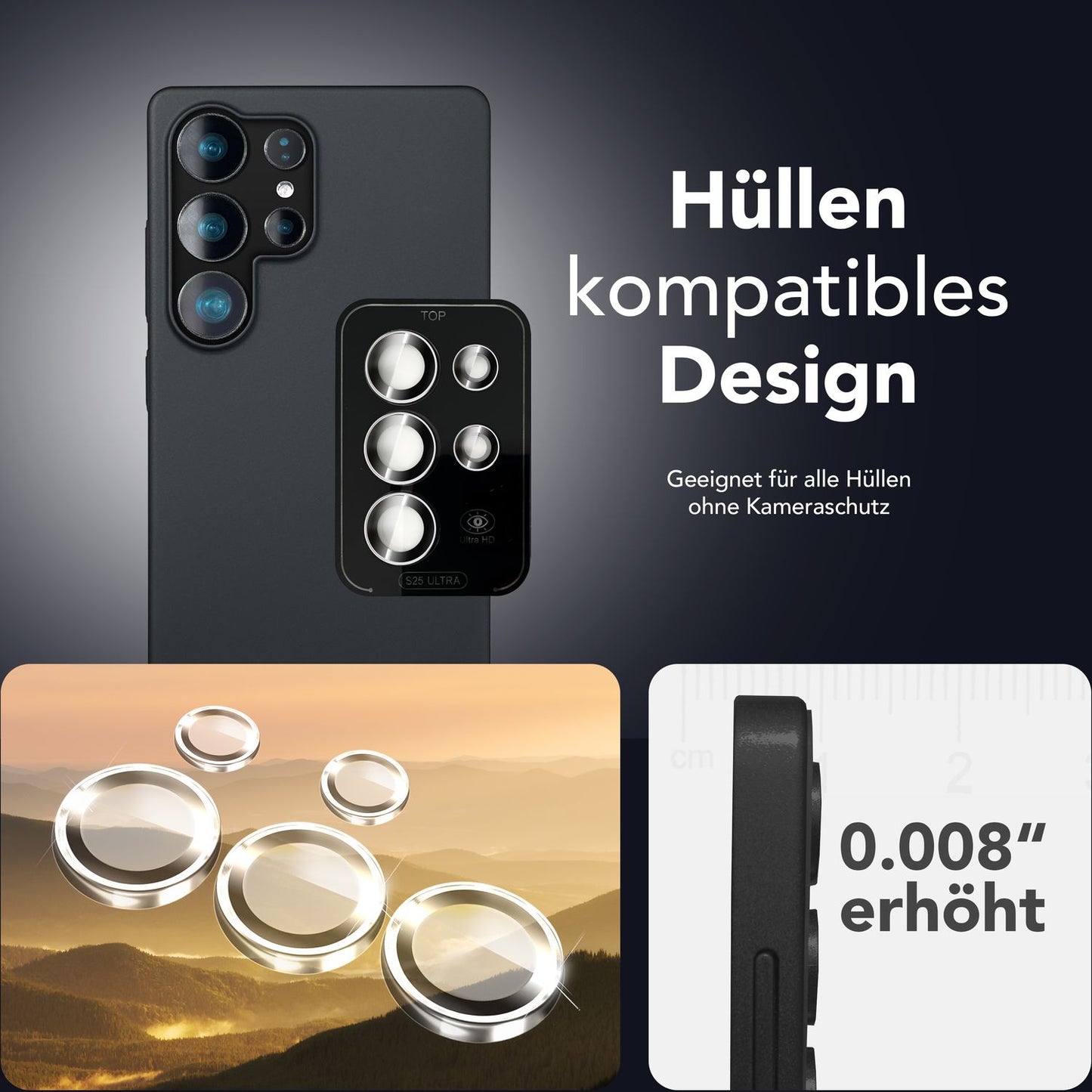 NALIA Focus.Pro CLX Reflexionsfreies Glas - 9H Für S25 Ultra 5er Pack