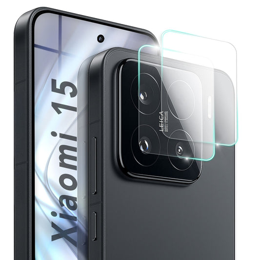 NALIA Focus.X2 MAX Kameraschutz Ultra-Klar Fettabweisend - 2x Glas, 9H Härte, Xiaomi 15 Kompatibel