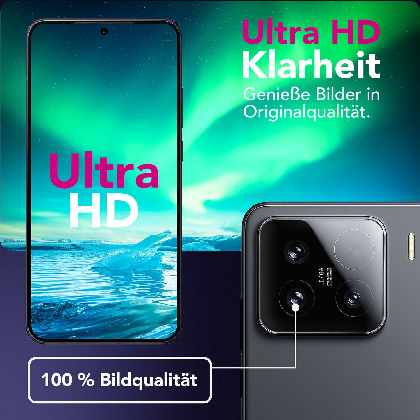 NALIA Focus.X2 MAX Kameraschutz Ultra-Klar Fettabweisend - 2x Glas, 9H Härte, Xiaomi 15 Kompatibel