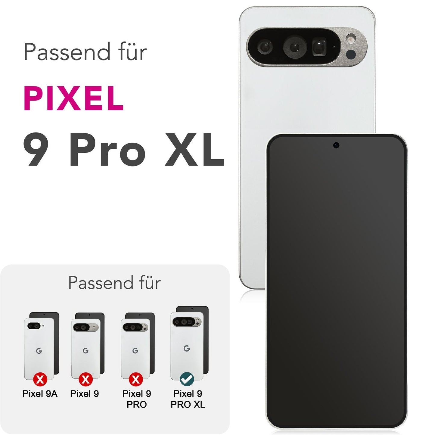 NALIA AntiSpyX Pixel 9 Pro XL Glas - 9H Härte, Privacy Schutz, Anti-Fingerprint Oberfläche
