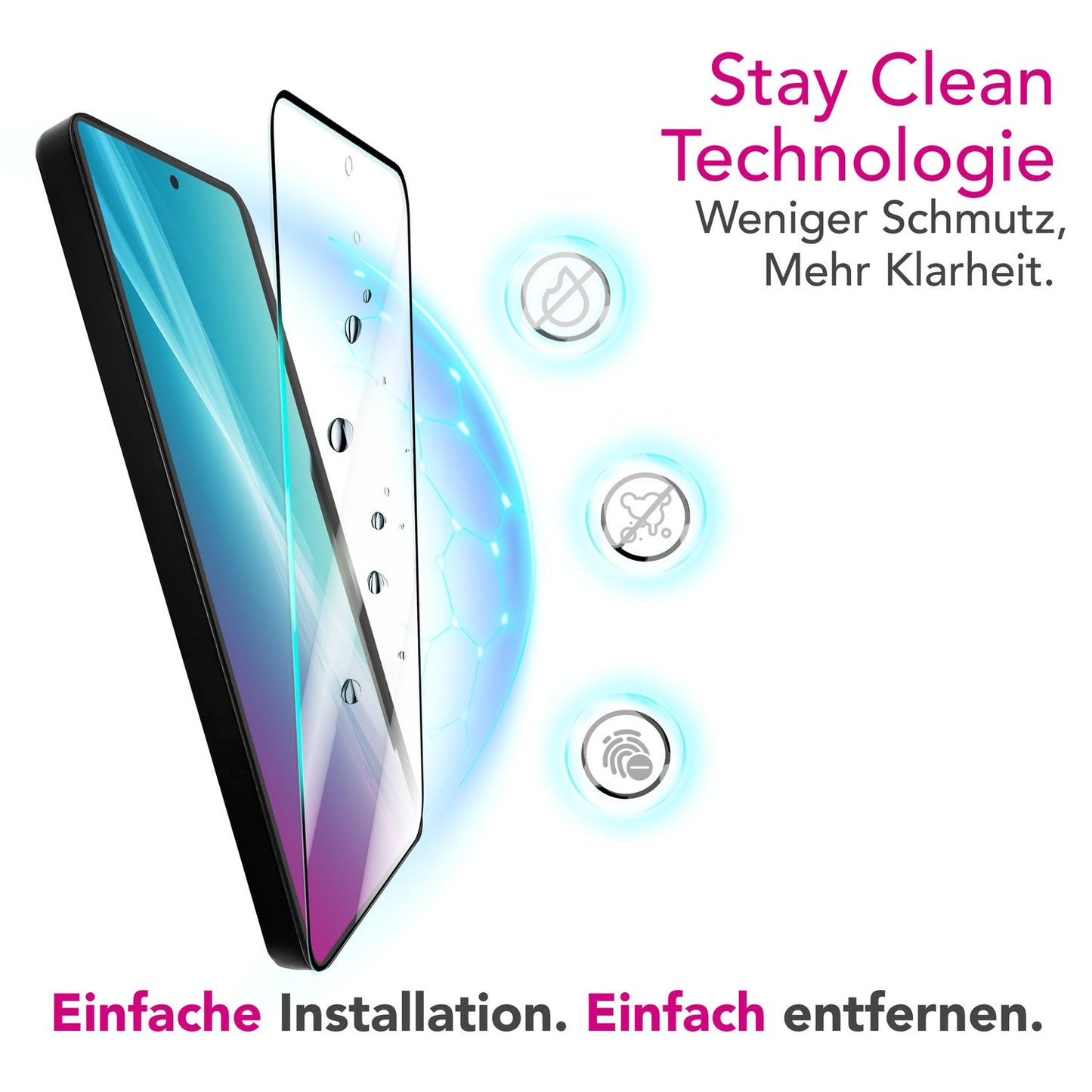 NALIA ArmorGlassX für Xiaomi 15 Glas, Set 2x Schutzglas [9H], Kristallklar mit schwarzem Rahmen, Touchgenau, Anti-Fingerprint, Kratzbeständig, Blasenfrei, Oleophober Displayschutz