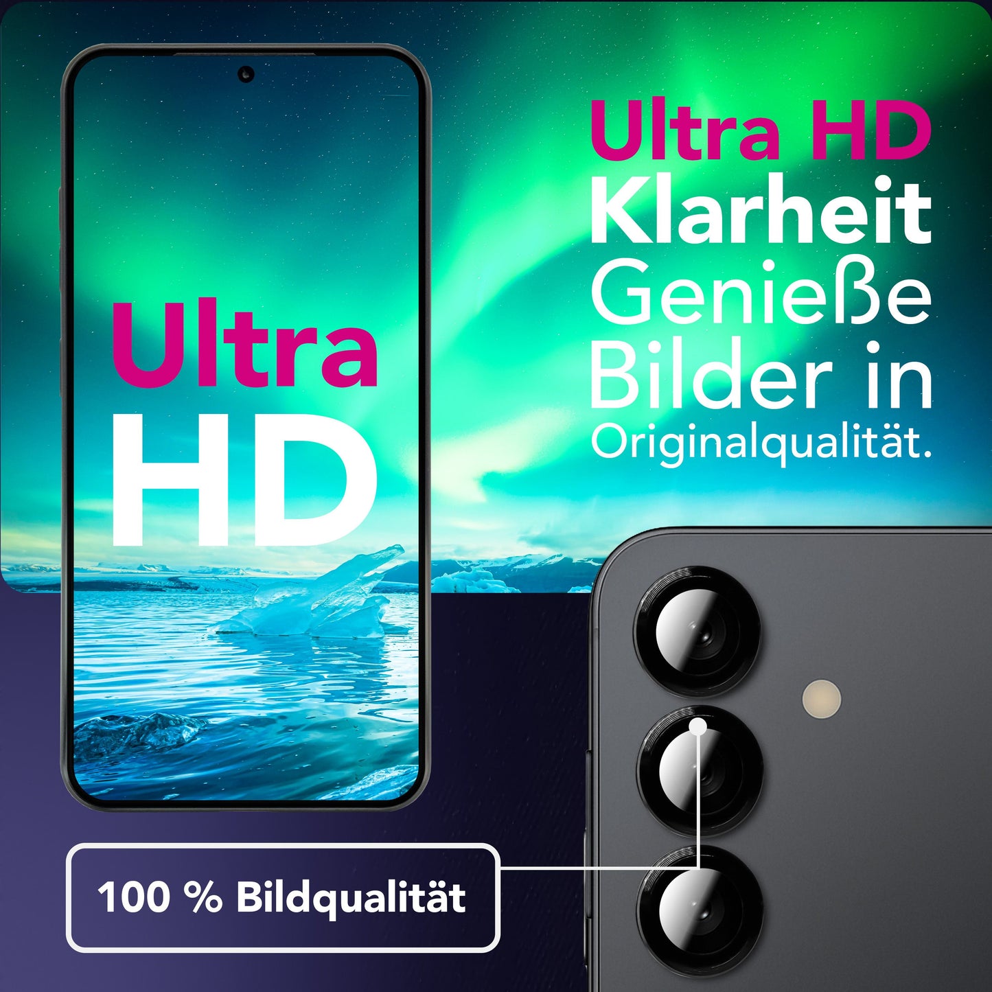 NALIA FocusPro CLX Kamera Glas - 9H Härte, Selbstklebend, Hüllenfreundlich Für Galaxy S25 FE