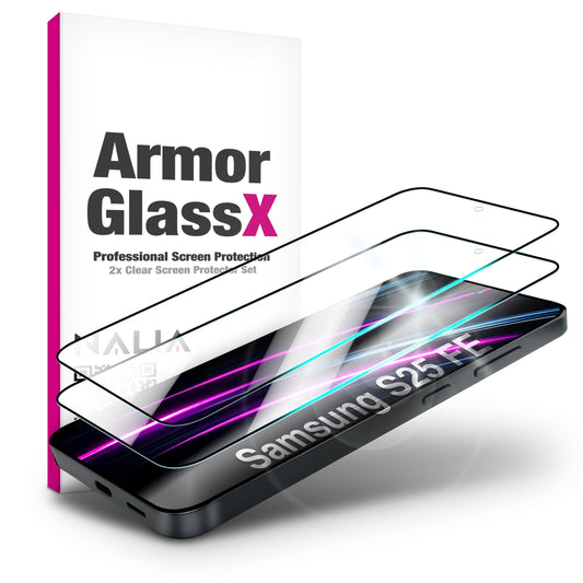 NALIA ArmorGlassX Displayschutz Für Samsung Galaxy S25 FE - 9H Härte, Kratzfest, Oleophob