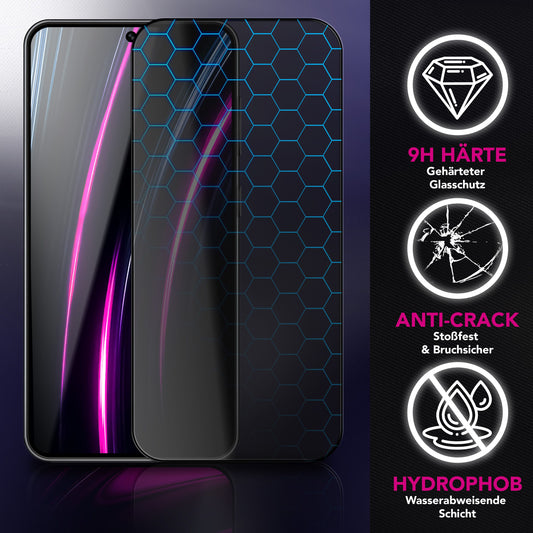 NALIA AntiSpyX Display Glas - 0,33 mm Dicke, 9H Härte, Kompatibel Galaxy S25 FE