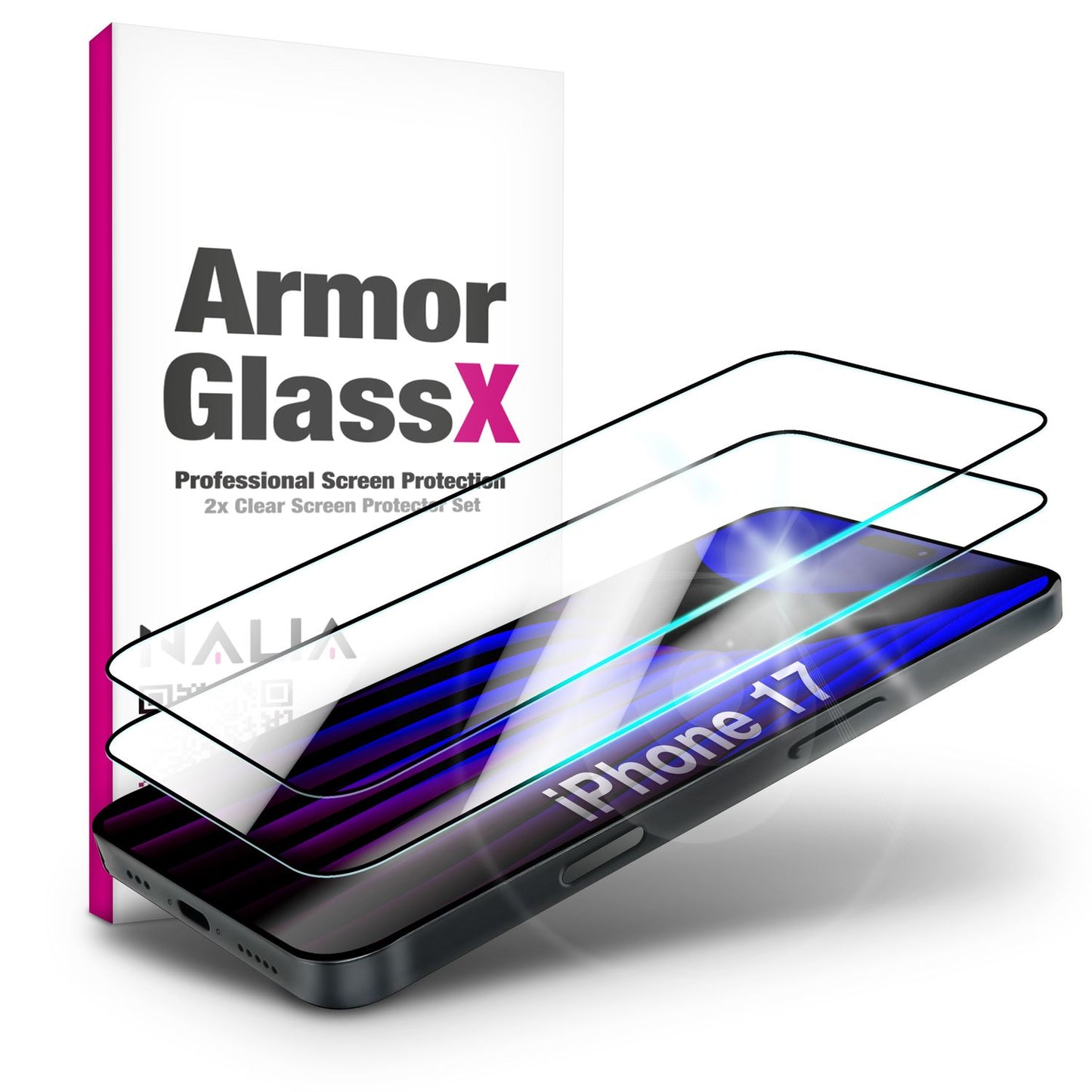 NALIA ArmorGlassX Displayschutz Für Apple IPhone 17 - 9H Härte Oleophob Kratzfest