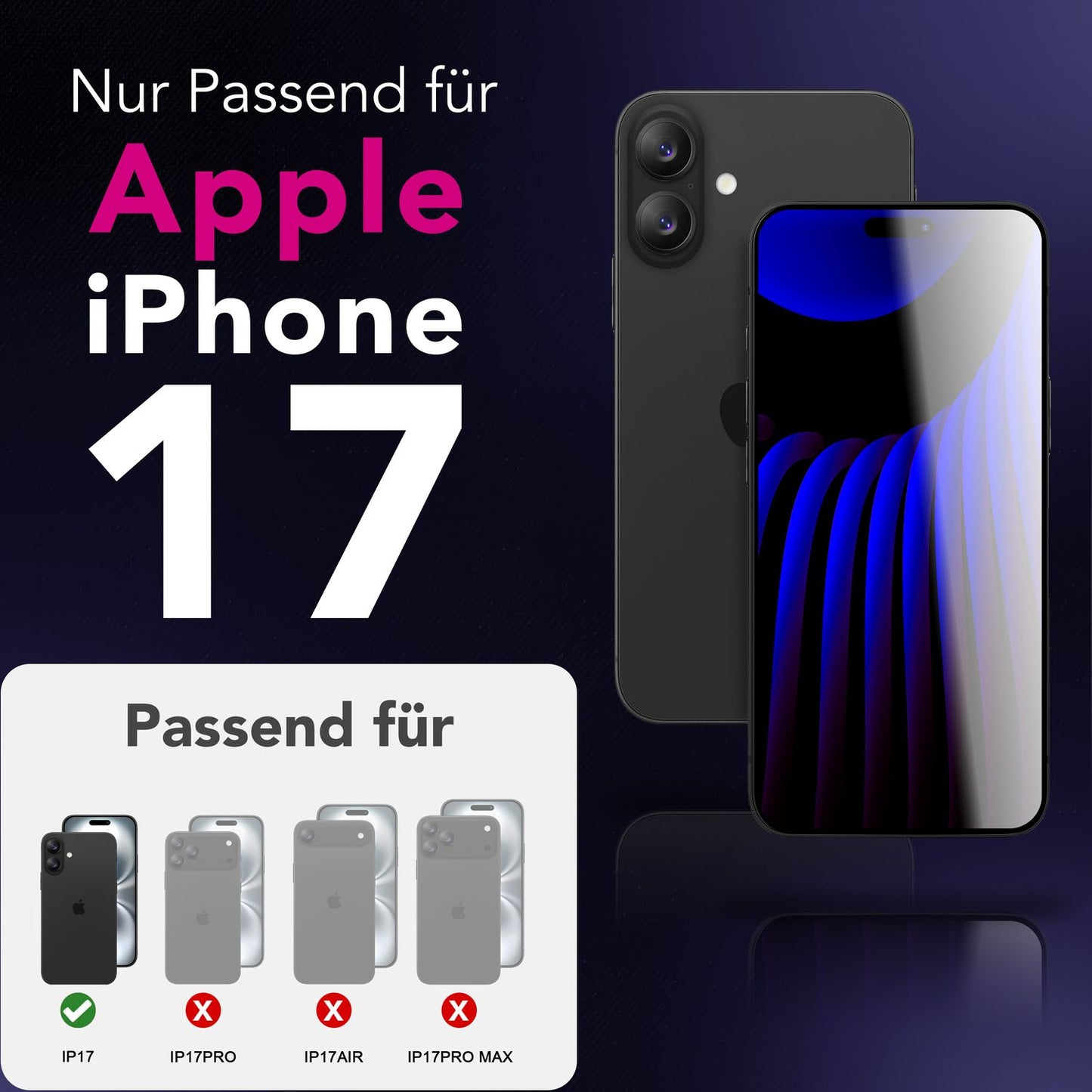 NALIA ArmorGlassX Displayschutz Für Apple IPhone 17 - 9H Härte Oleophob Kratzfest