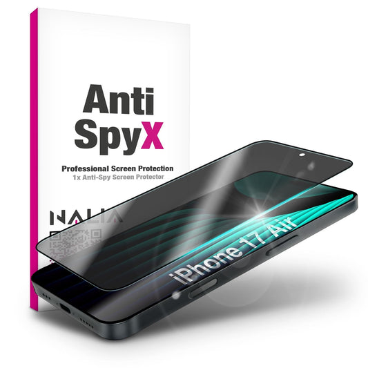 NALIA Berlin AntiSpyX Blickschutz Glas Für iPhone 17 Air - 9H Härte Oleophob Blasenfrei