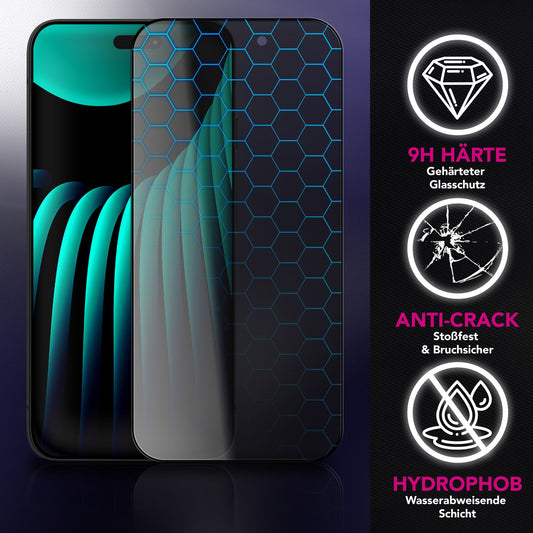 NALIA Berlin AntiSpyX Blickschutz Glas Für iPhone 17 Air - 9H Härte Oleophob Blasenfrei