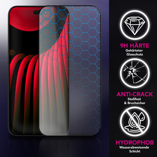 NALIA ArmorGlassX Ultra Klarer Displayschutz - 9H Härte, Oleophob, Passend Für iPhone 17 Pro