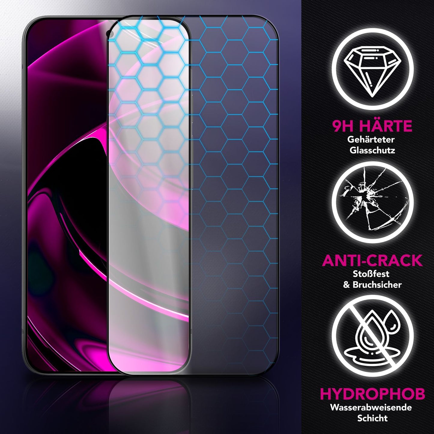 NALIA ArmorGlassX Displayschutz Klar - Für Google Pixel 10/10 Pro, 9H Härte, Case-Kompatibel, Touch-Sensitiv