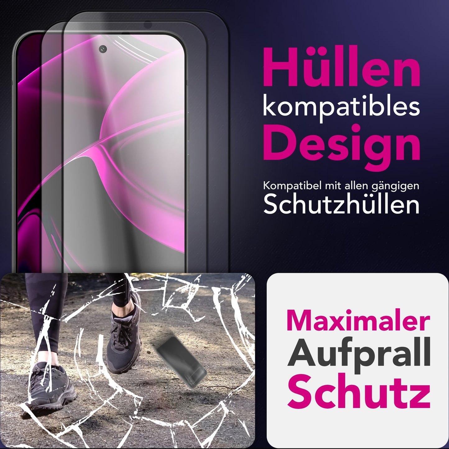 NALIA ArmorGlassX Displayschutz Klar - Für Google Pixel 10/10 Pro, 9H Härte, Case-Kompatibel, Touch-Sensitiv
