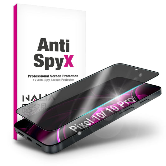 NALIA Sticla de protecție pentru ecran AntiSpyX Discreet - Duritate 9H, Grosime 0,3 mm, Compatibil cu Pixel 10/10 Pro