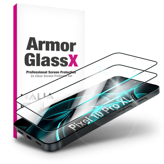 NALIA ArmorGlassX Klarer Displayschutz Für Google Pixel 10 Pro XL - 2x Schutzglas, 9H Härte, Anti Fingerprint