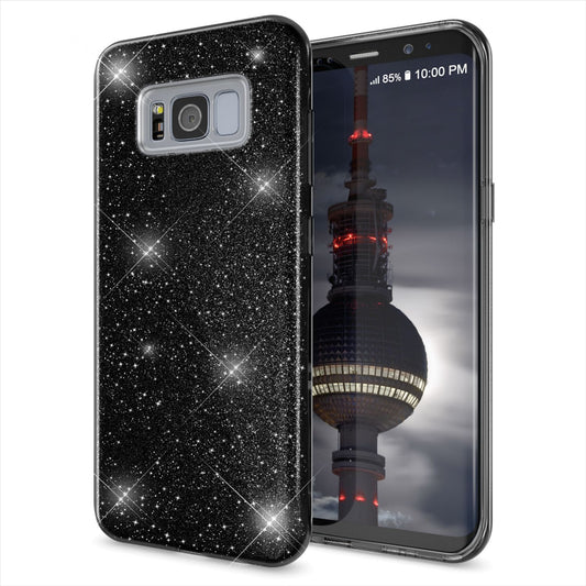 Samsung Galaxy S8 Hülle Handyhülle von NALIA, Glitzer Slim Case Cover Schutzhülle