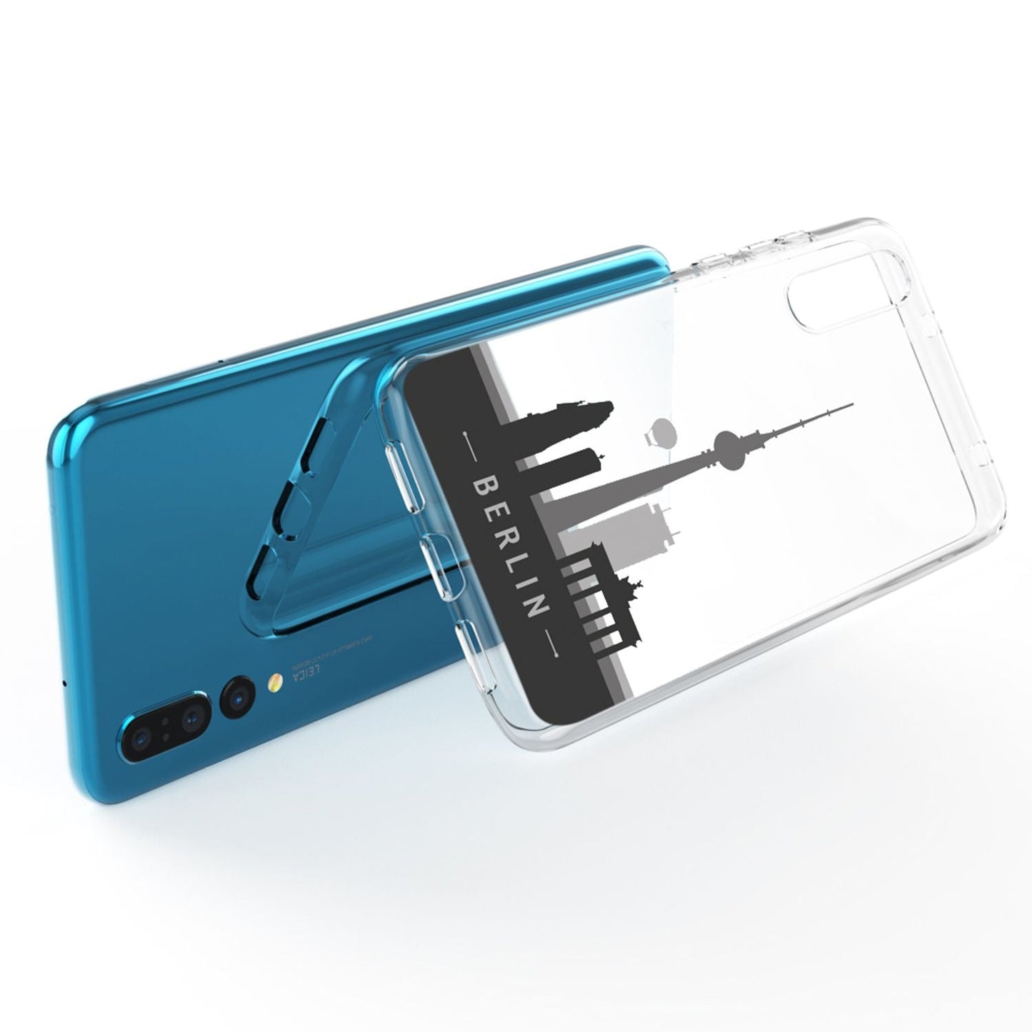 Husă din silicon pentru Huawei P20 Pro cu design, transparentă - subțire, transparentă, potrivire perfectă