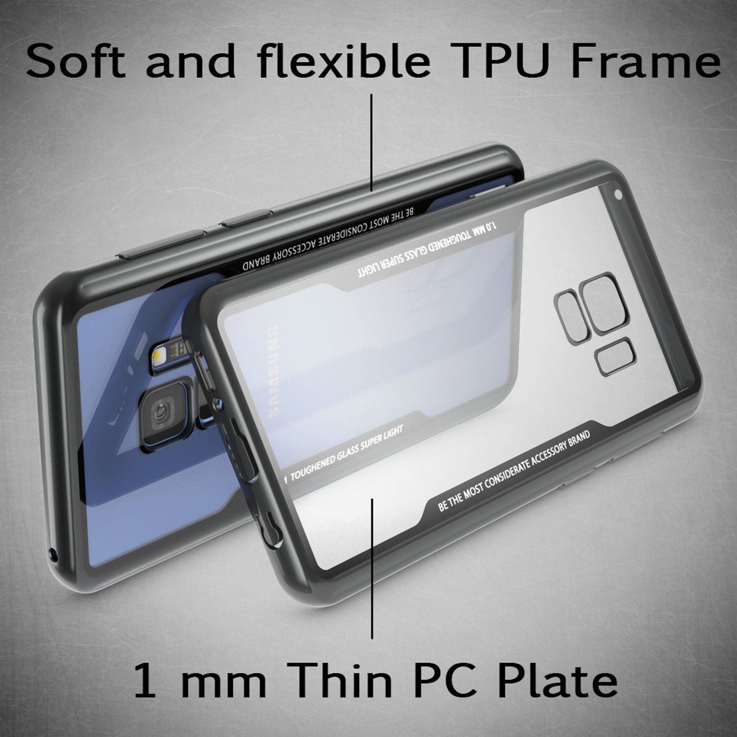 NALIA Hülle Galaxy S9 Ultra Slim - Dicke 0,7 mm Transparent Passgenau