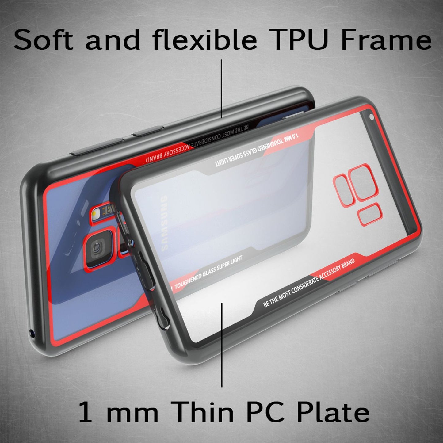 NALIA Hülle Galaxy S9 Ultra Slim - Dicke 0,7 mm Transparent Passgenau