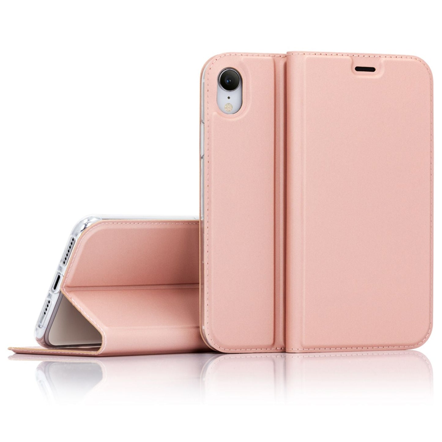 NALIA Flip Case für iPhone XR, Slim Schutz Cover Handy Hülle Tasche Bumper Etui