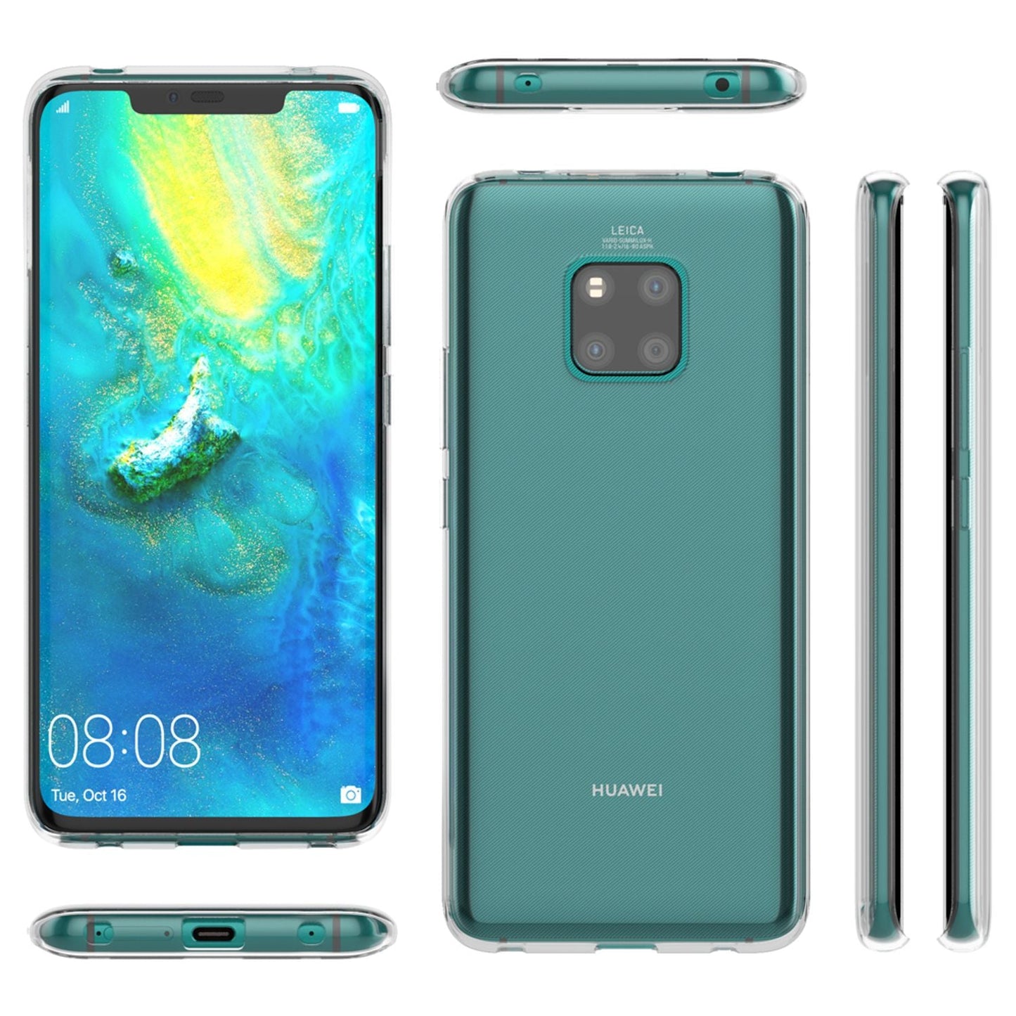 Husă de telefon NALIA pentru Huawei Mate20 Pro, husă subțire din silicon transparentă