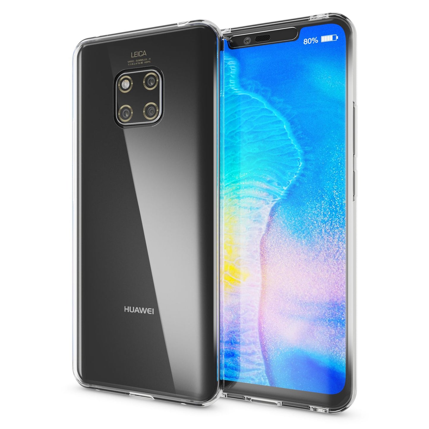 NALIA Huawei Mate20 Pro Premium Hochwertige 360 Grad Hülle Silikon Schutz - Rundum Schutz Dünn