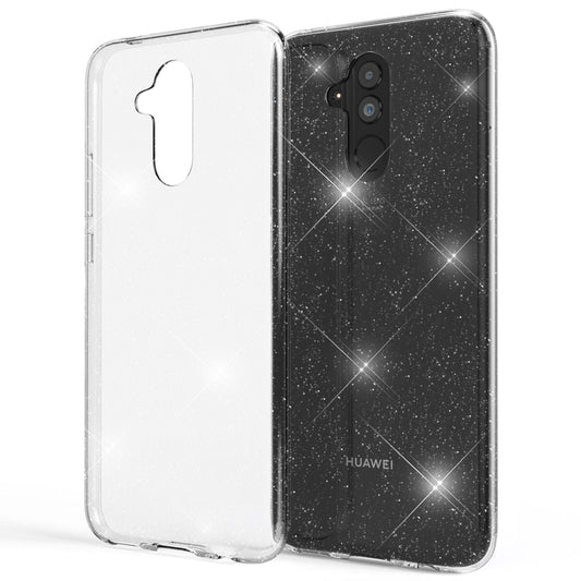 NALIA Glitter Hülle kompatibel mit Huawei Mate20 Lite Glitzer Silikon Case Cover