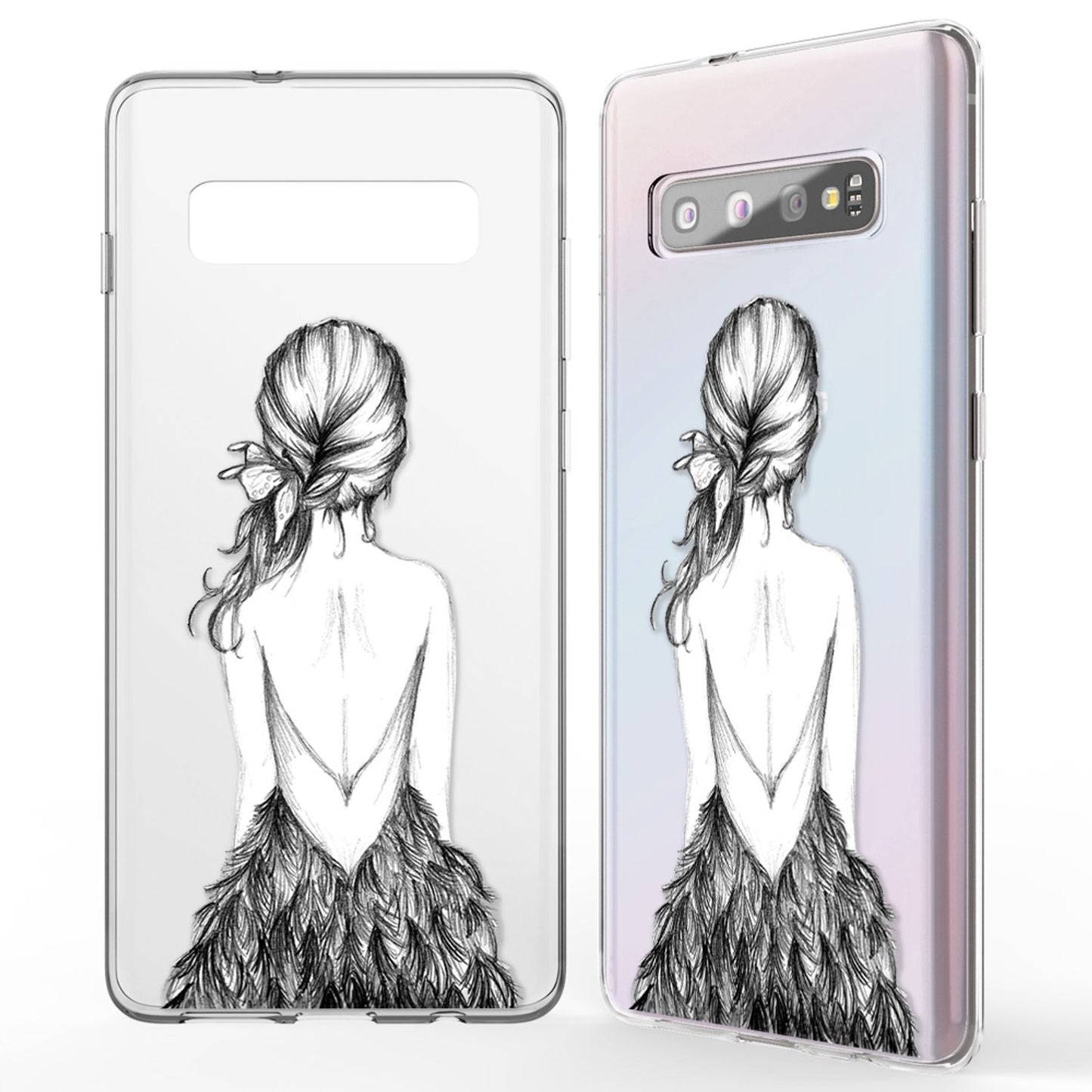 NALIA Hülle Samsung Galaxy S10 Motiv Silikon Case - Dünn Transparent 0,7 Millimeter Kompakt