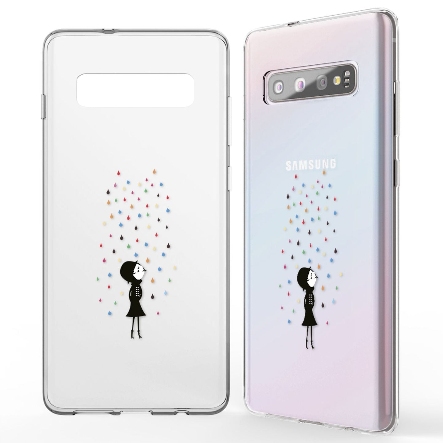 NALIA Hülle Samsung Galaxy S10 Motiv Silikon Case - Dünn Transparent 0,7 Millimeter Kompakt