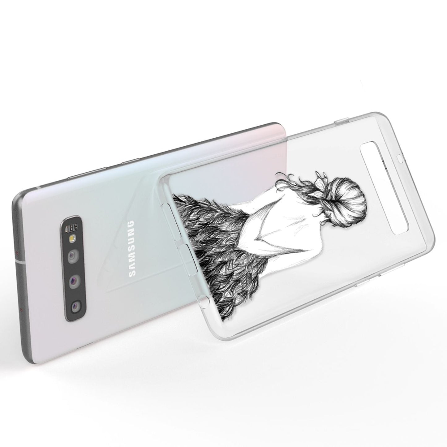 NALIA Hülle Samsung Galaxy S10 Motiv Silikon Case - Dünn Transparent 0,7 Millimeter Kompakt