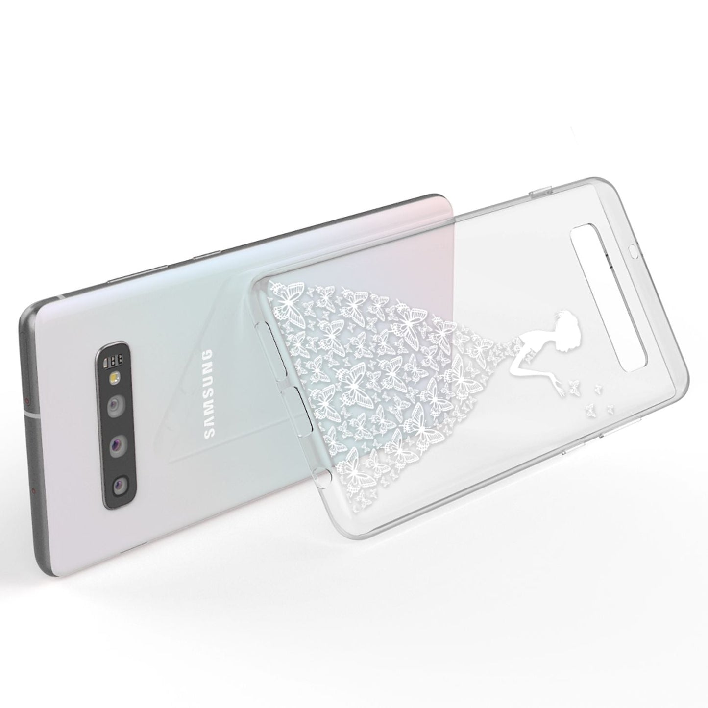 NALIA Hülle Samsung Galaxy S10 Motiv Silikon Case - Dünn Transparent 0,7 Millimeter Kompakt