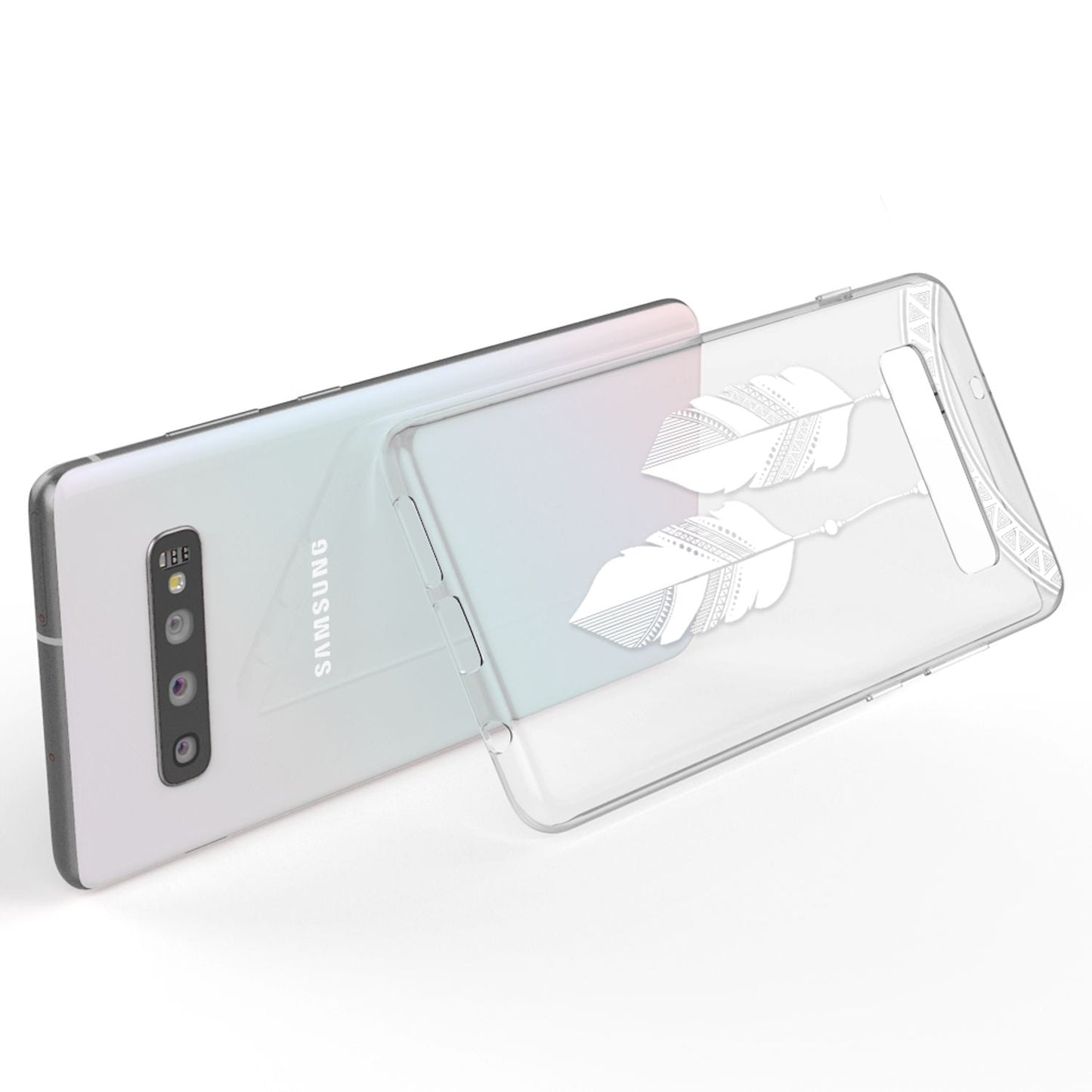 NALIA Hülle Samsung Galaxy S10 Motiv Silikon Case - Dünn Transparent 0,7 Millimeter Kompakt