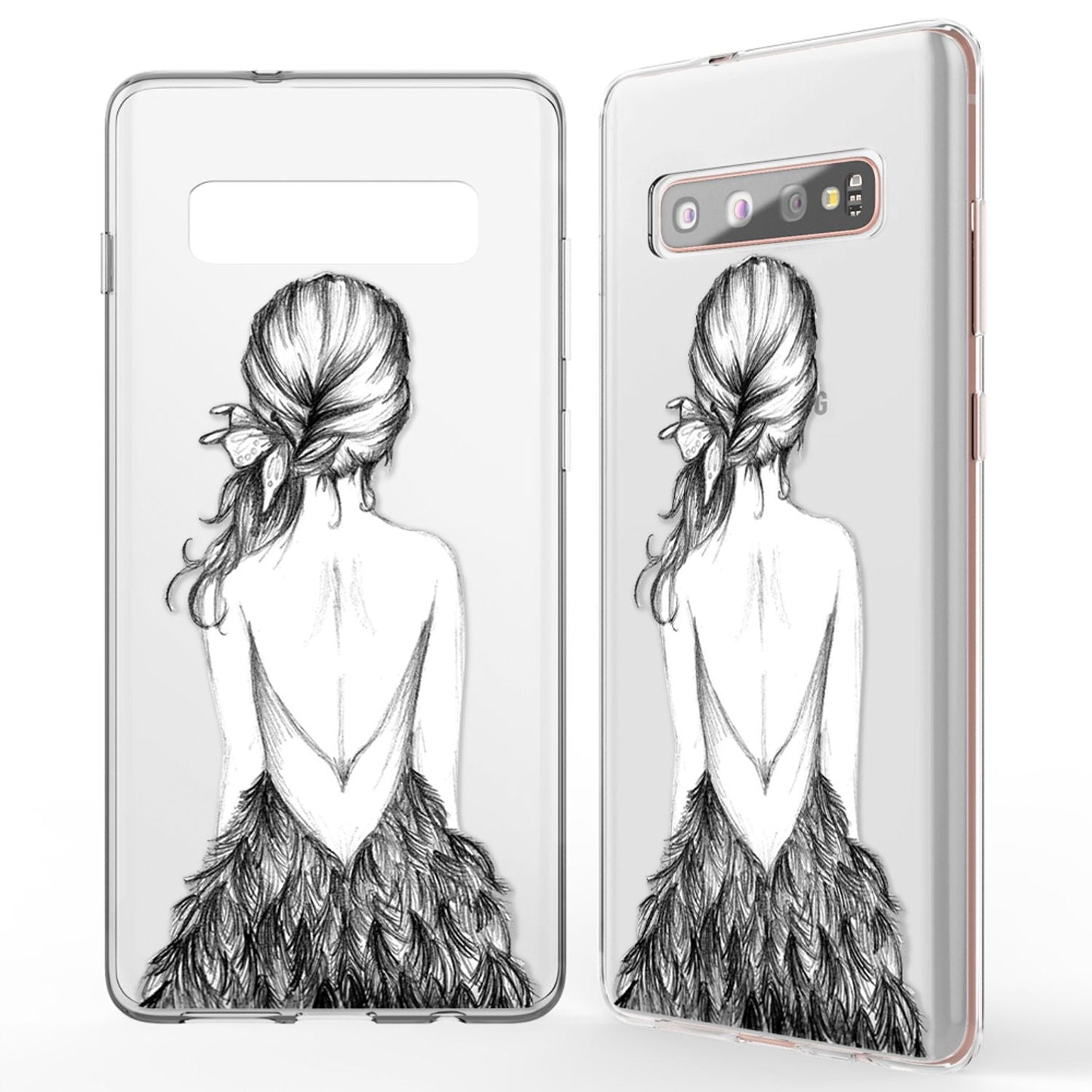 NALIA Hülle für Samsung Galaxy S10 Plus, Motiv Handyhülle Silikon Case Cover