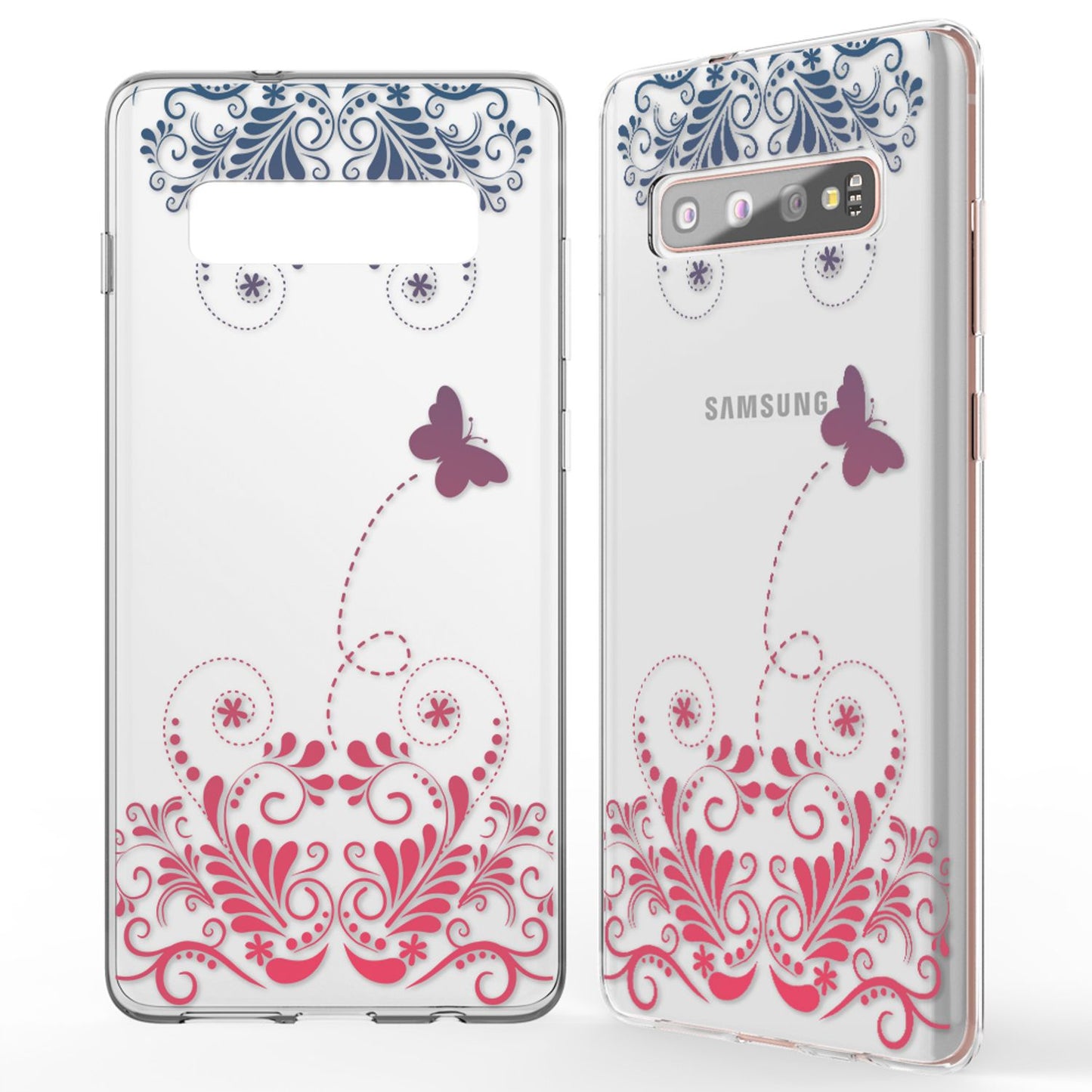 NALIA Hülle für Samsung Galaxy S10 Plus, Motiv Handyhülle Silikon Case Cover