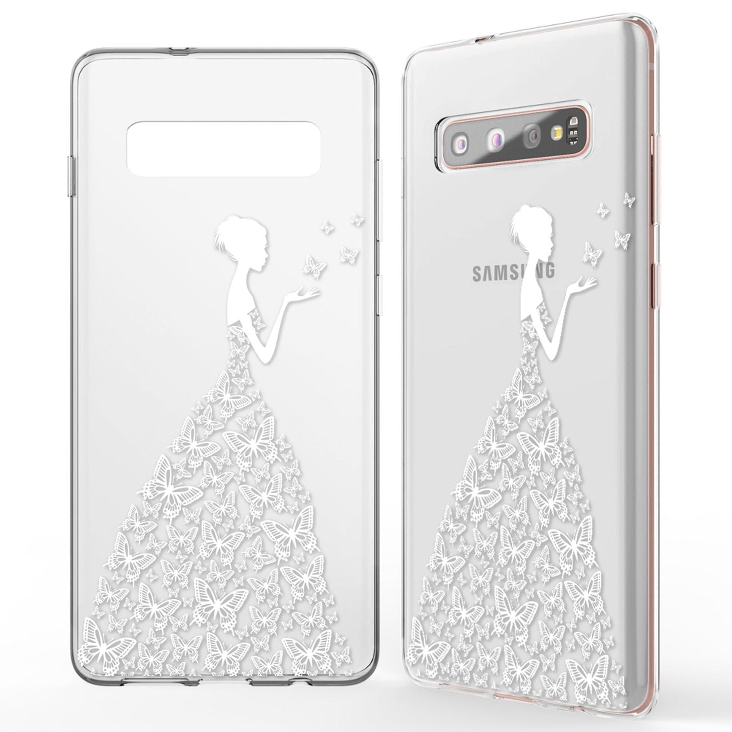 NALIA Hülle für Samsung Galaxy S10 Plus, Motiv Handyhülle Silikon Case Cover