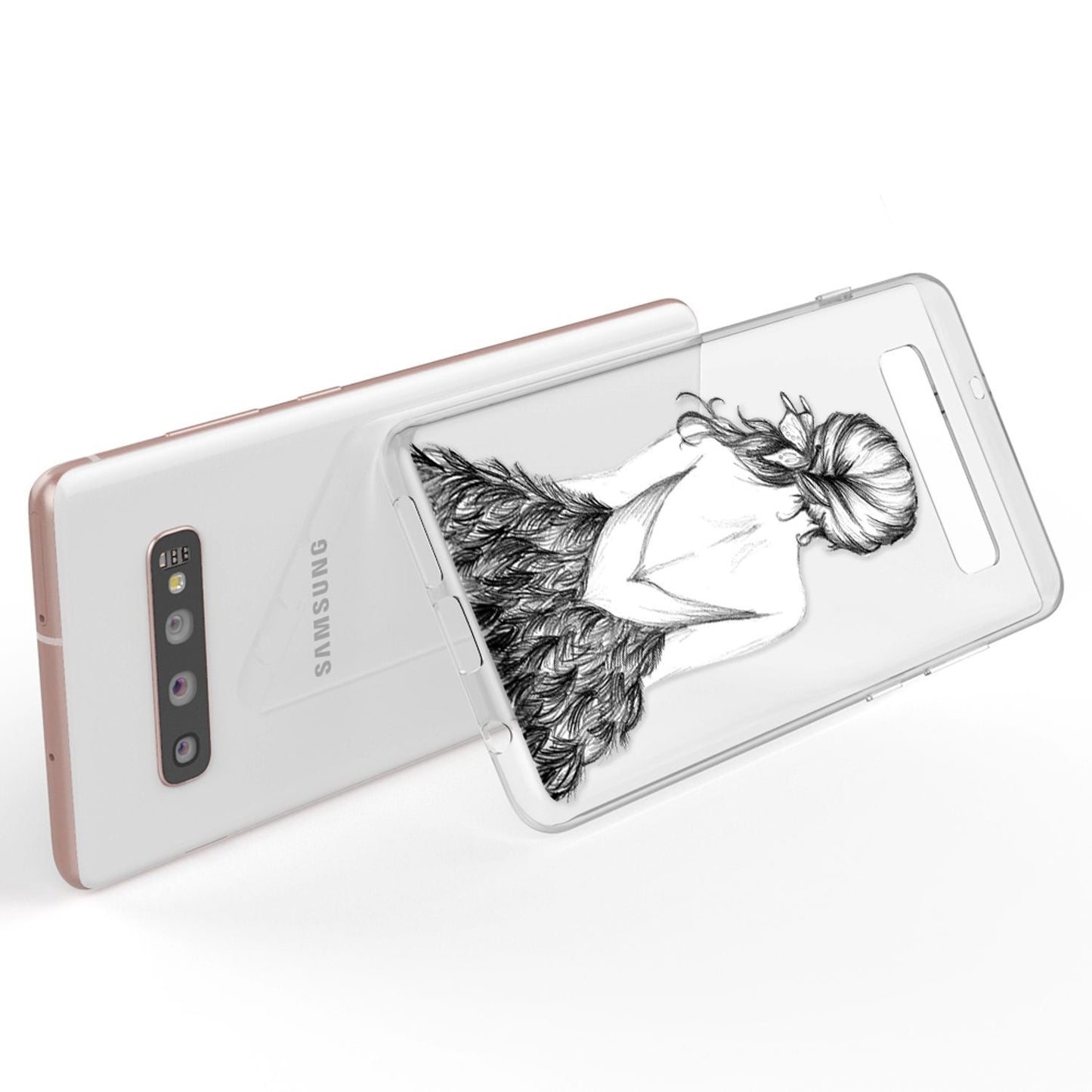 NALIA Hülle für Samsung Galaxy S10 Plus, Motiv Handyhülle Silikon Case Cover