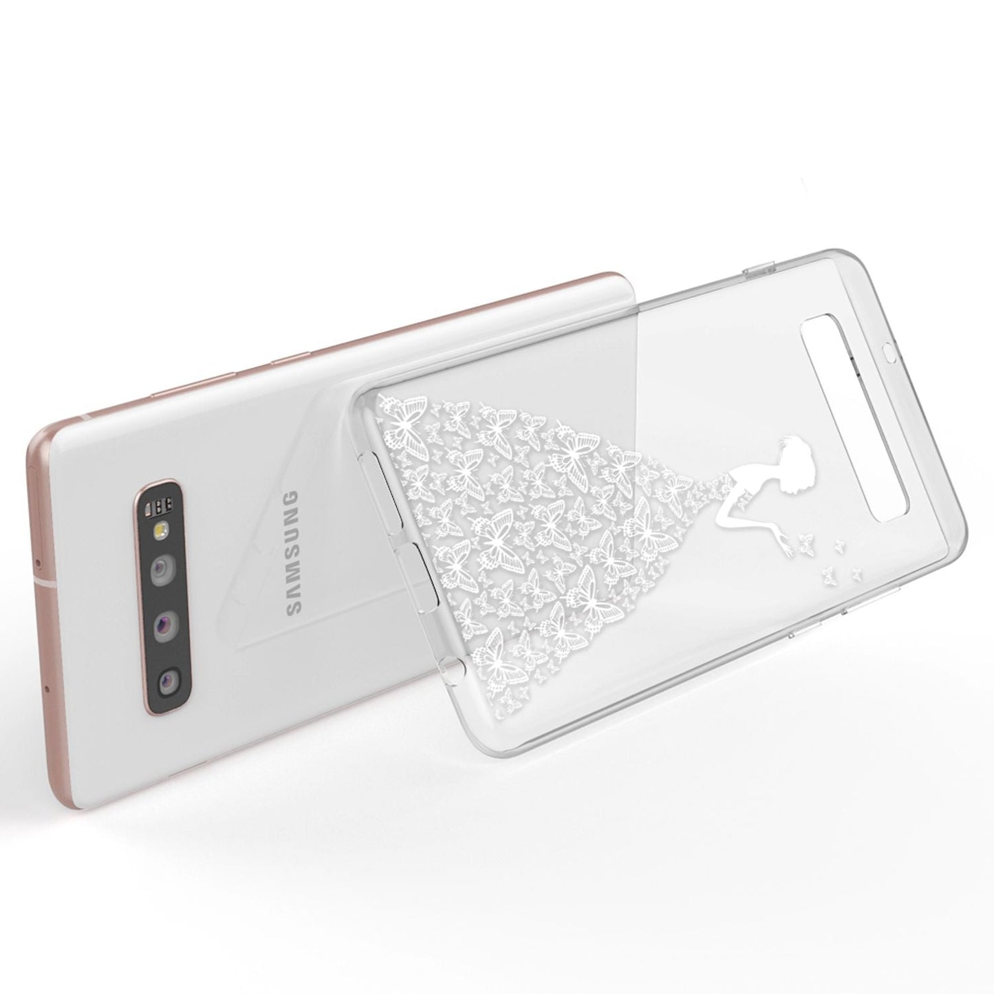 NALIA Hülle für Samsung Galaxy S10 Plus, Motiv Handyhülle Silikon Case Cover