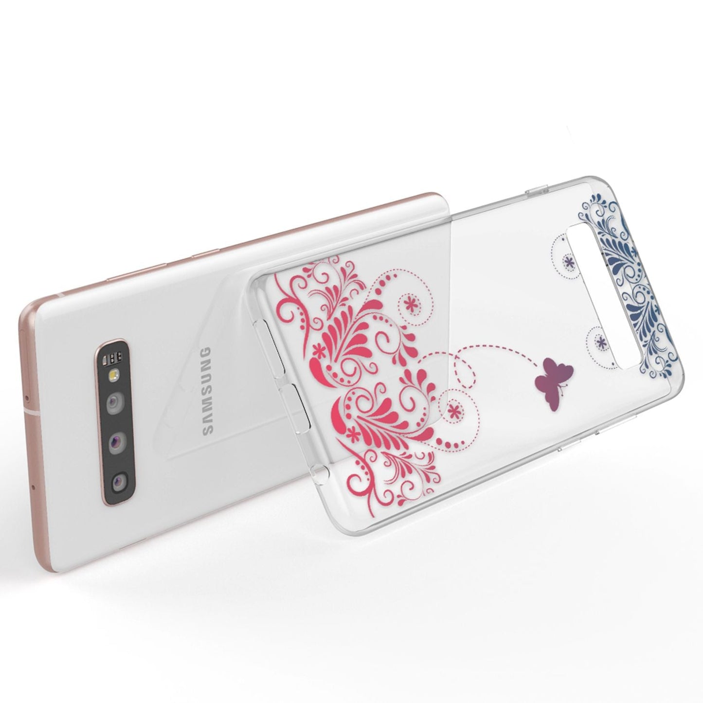NALIA Hülle für Samsung Galaxy S10 Plus, Motiv Handyhülle Silikon Case Cover