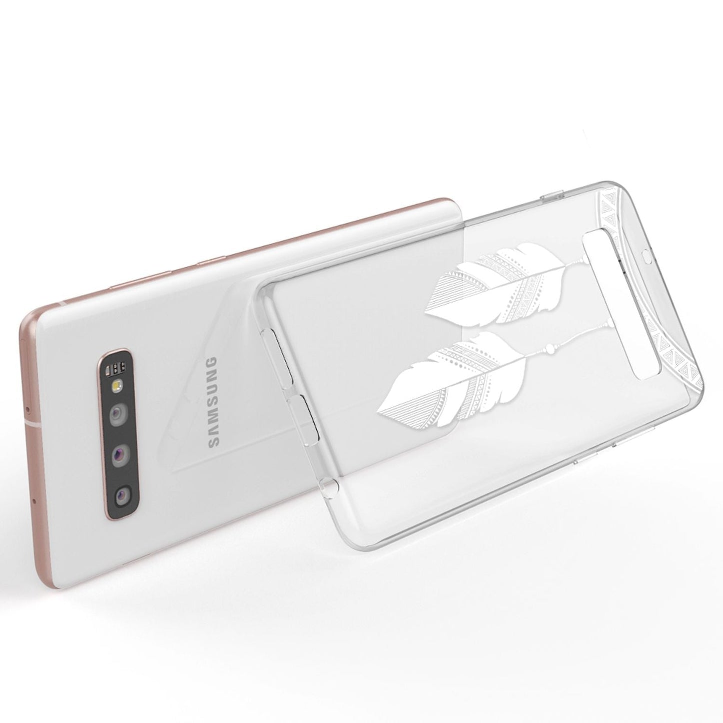 NALIA Hülle für Samsung Galaxy S10 Plus, Motiv Handyhülle Silikon Case Cover