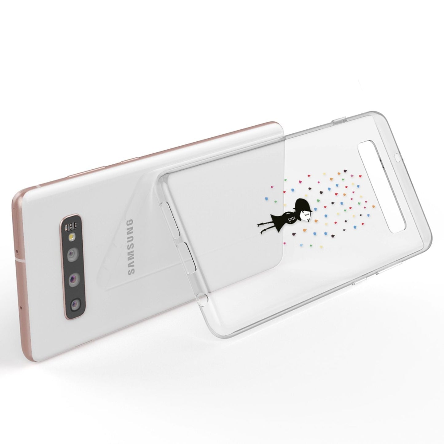 NALIA Hülle für Samsung Galaxy S10 Plus, Motiv Handyhülle Silikon Case Cover